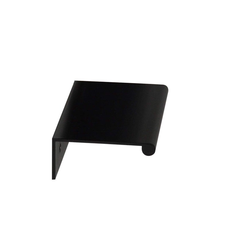 CKP #3306 - Single Item, 3 Inch Brand Back Mount Finger Pull, Sleek and Durable Matte Black â€“ Modern Hardware for Cabinets, Drawers, and Furniture Upgrades - Image 3